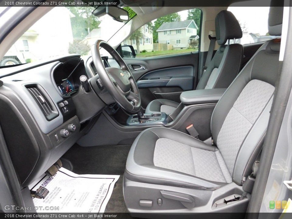 Jet Black Interior Front Seat for the 2018 Chevrolet Colorado Z71 Crew Cab 4x4 #146575756