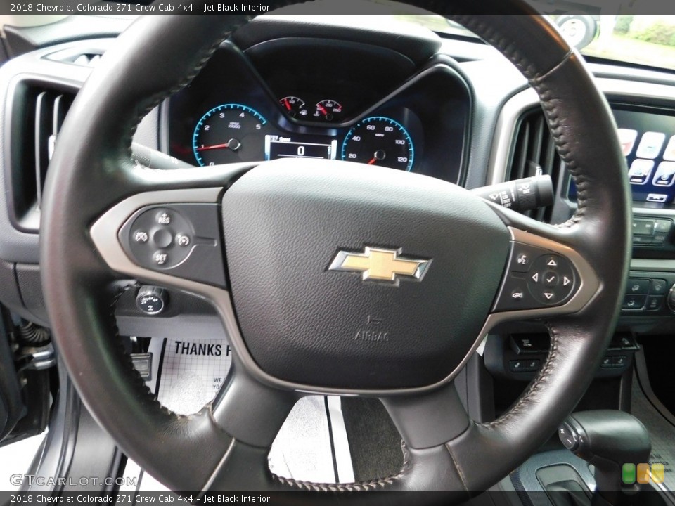 Jet Black Interior Steering Wheel for the 2018 Chevrolet Colorado Z71 Crew Cab 4x4 #146575809