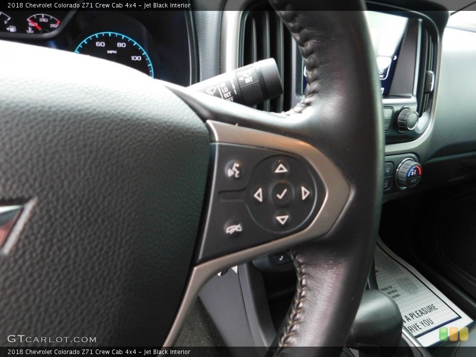 Jet Black Interior Steering Wheel for the 2018 Chevrolet Colorado Z71 Crew Cab 4x4 #146575827