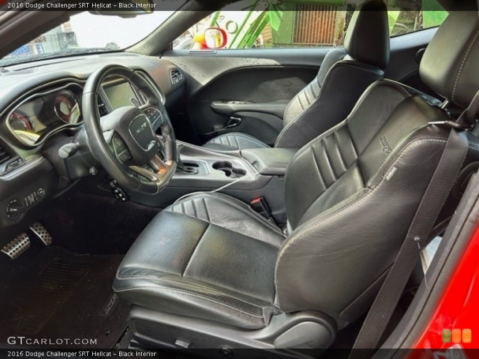 Black Interior Front Seat for the 2016 Dodge Challenger SRT Hellcat #146575831