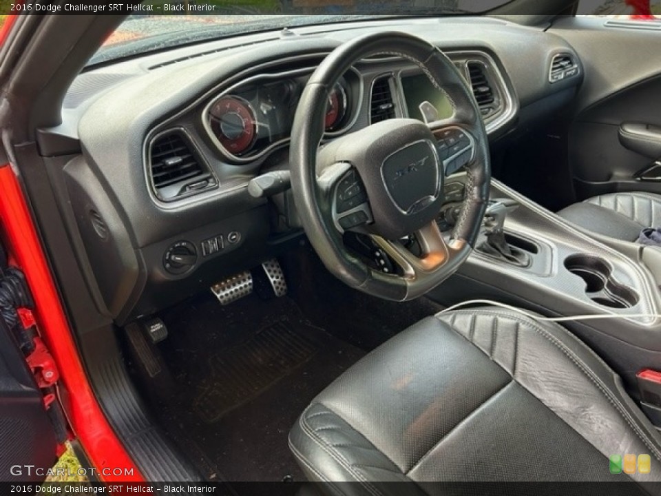 Black Interior Front Seat for the 2016 Dodge Challenger SRT Hellcat #146575849