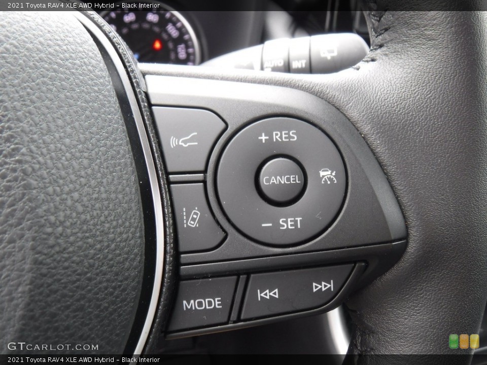 Black Interior Steering Wheel for the 2021 Toyota RAV4 XLE AWD Hybrid #146575905