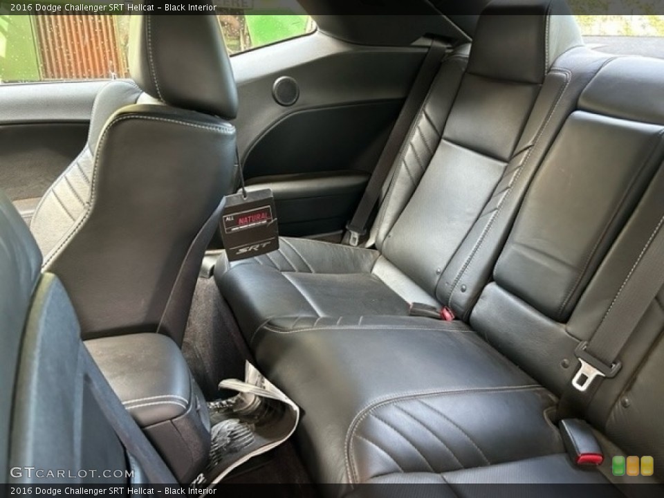 Black Interior Rear Seat for the 2016 Dodge Challenger SRT Hellcat #146575920