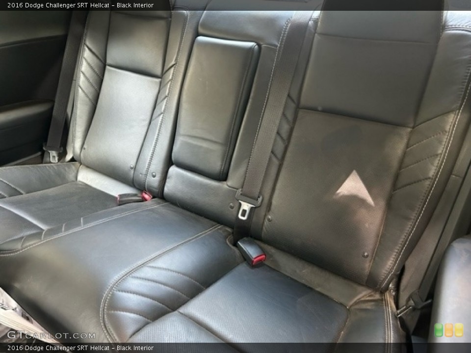 Black Interior Rear Seat for the 2016 Dodge Challenger SRT Hellcat #146575938