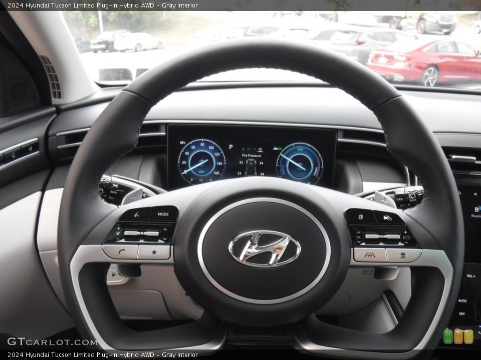 Gray Interior Steering Wheel for the 2024 Hyundai Tucson Limited Plug-In Hybrid AWD #146575998