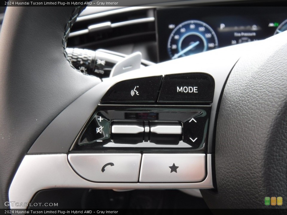 Gray Interior Steering Wheel for the 2024 Hyundai Tucson Limited Plug-In Hybrid AWD #146576016