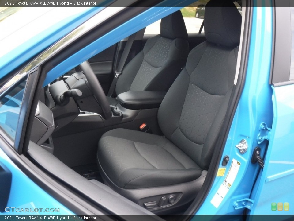 Black Interior Front Seat for the 2021 Toyota RAV4 XLE AWD Hybrid #146576120
