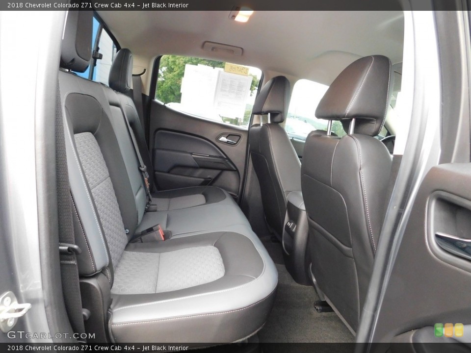 Jet Black Interior Rear Seat for the 2018 Chevrolet Colorado Z71 Crew Cab 4x4 #146576154