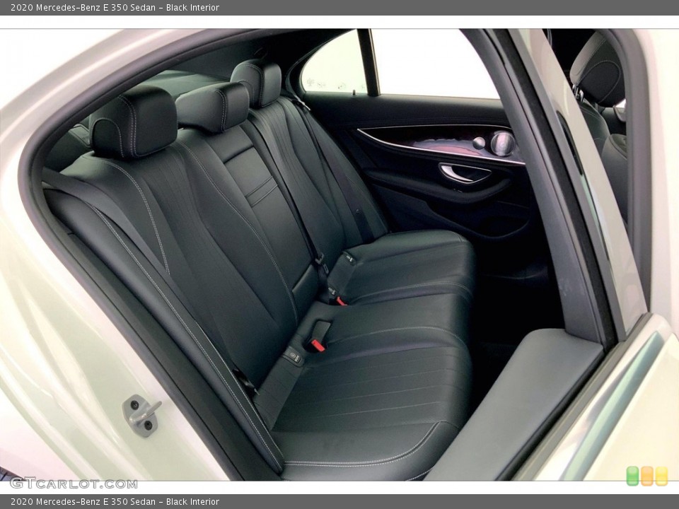 Black Interior Rear Seat for the 2020 Mercedes-Benz E 350 Sedan #146576256
