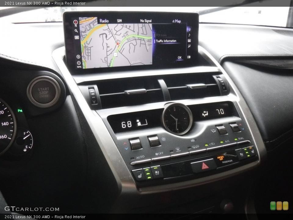 Rioja Red Interior Controls for the 2021 Lexus NX 300 AWD #146576399