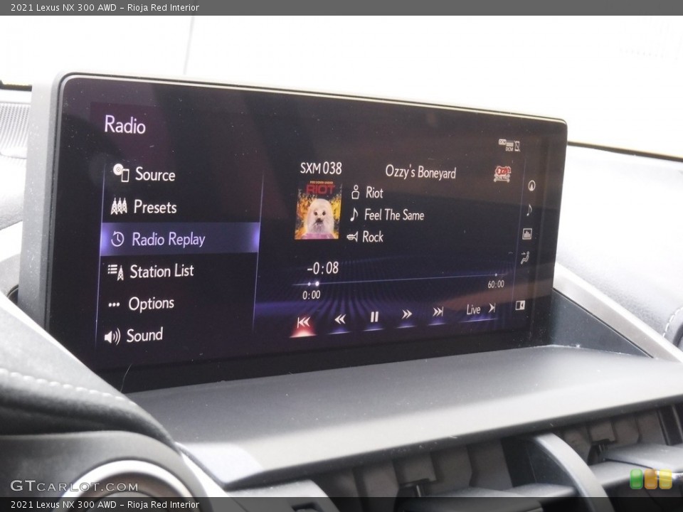 Rioja Red Interior Controls for the 2021 Lexus NX 300 AWD #146576429