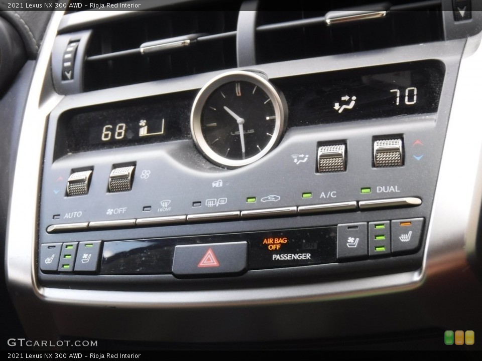 Rioja Red Interior Controls for the 2021 Lexus NX 300 AWD #146576475