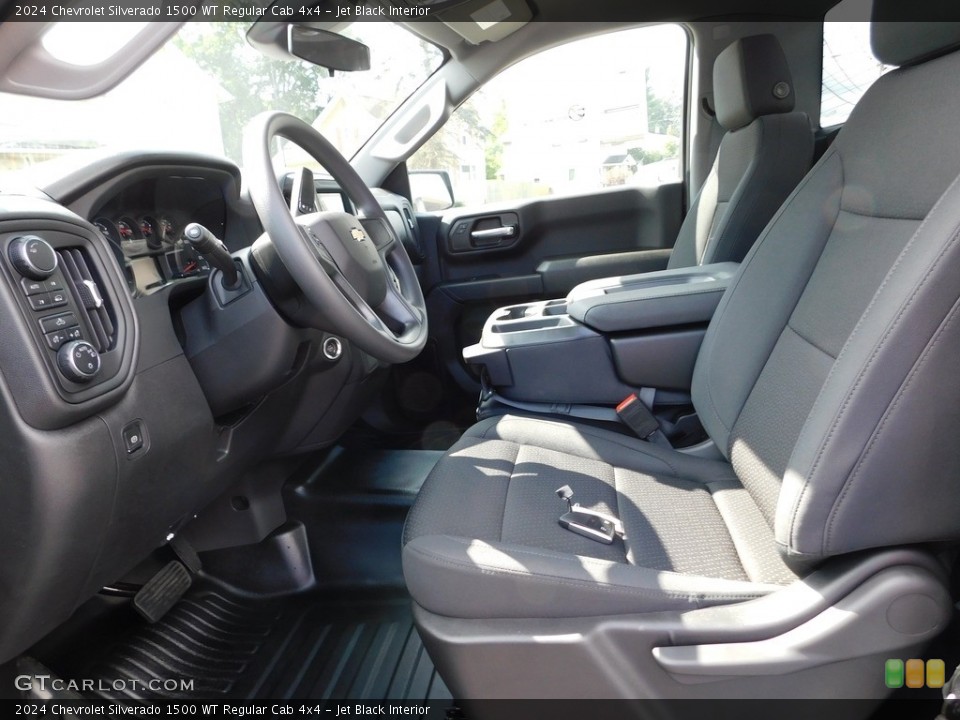 Jet Black Interior Front Seat for the 2024 Chevrolet Silverado 1500 WT Regular Cab 4x4 #146576478