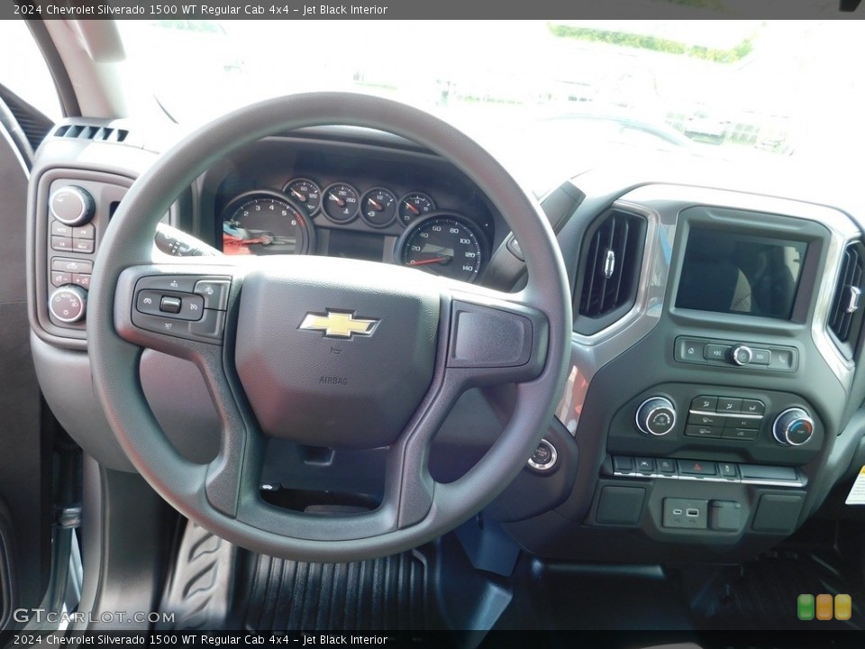 Jet Black Interior Controls for the 2024 Chevrolet Silverado 1500 WT Regular Cab 4x4 #146576539