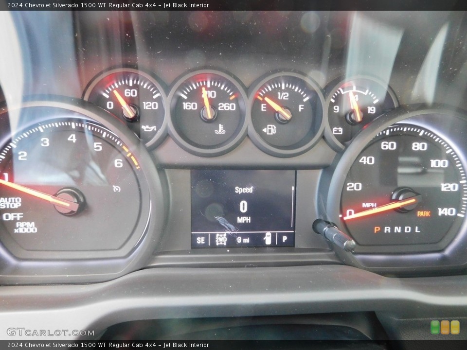 Jet Black Interior Gauges for the 2024 Chevrolet Silverado 1500 WT Regular Cab 4x4 #146576599