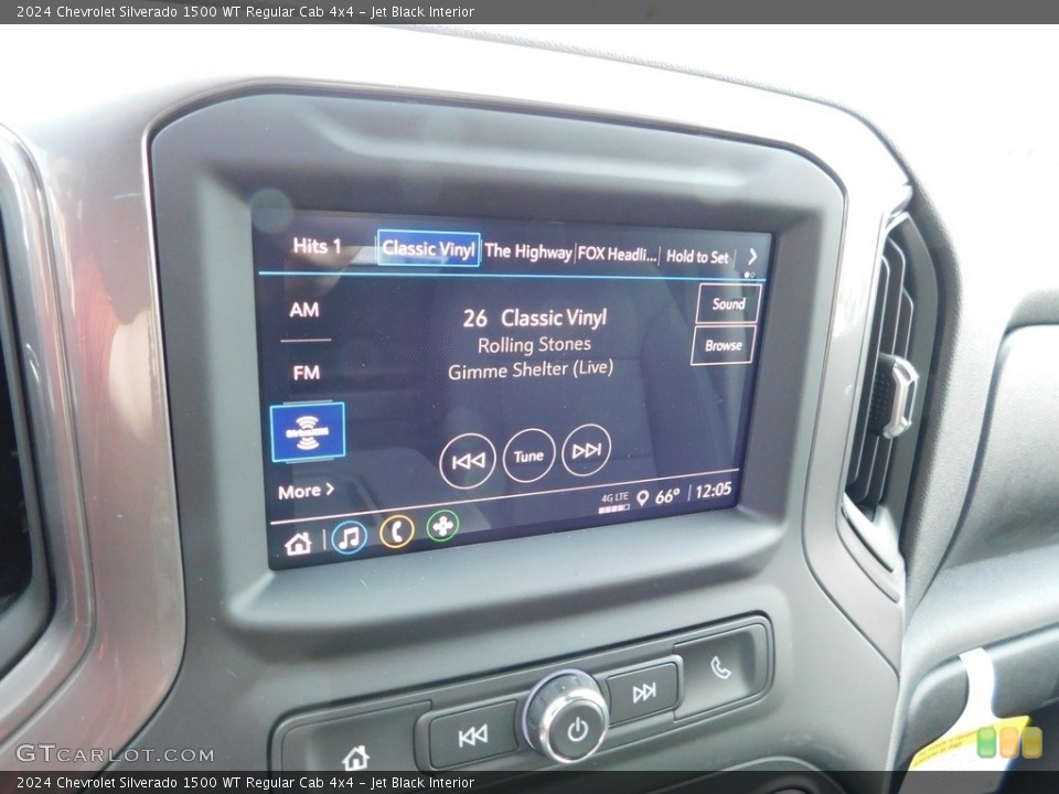 Jet Black Interior Controls for the 2024 Chevrolet Silverado 1500 WT Regular Cab 4x4 #146576647