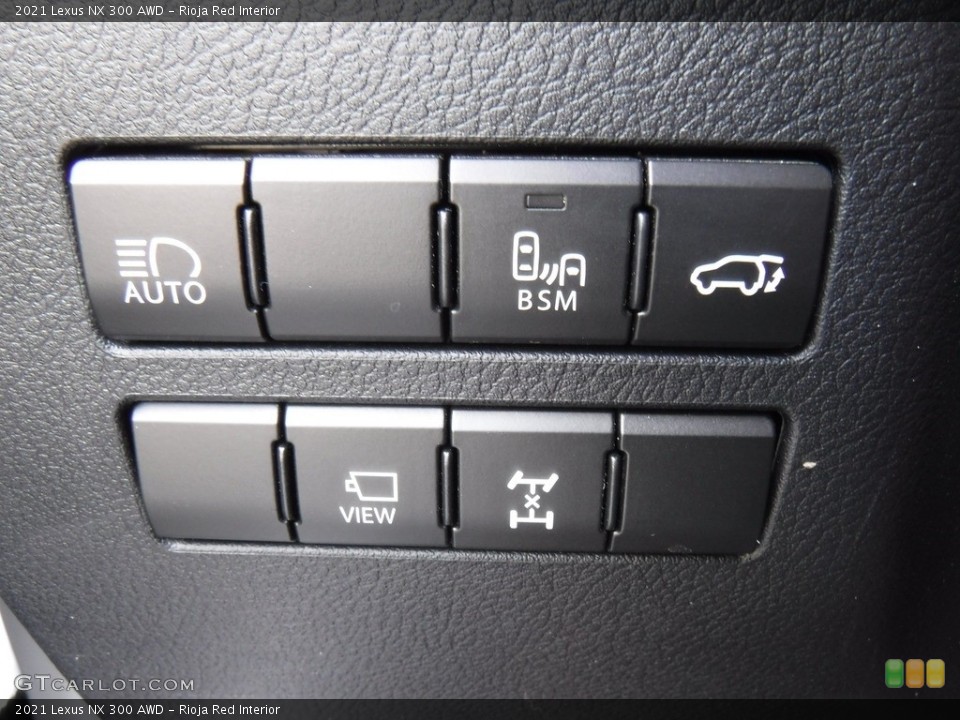 Rioja Red Interior Controls for the 2021 Lexus NX 300 AWD #146576690