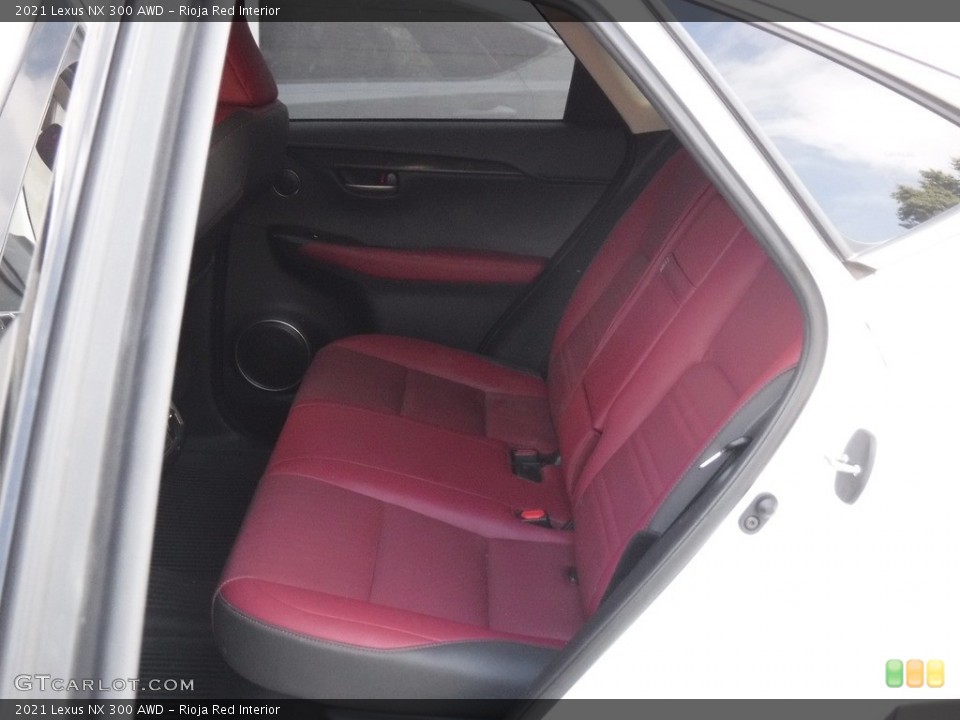 Rioja Red Interior Rear Seat for the 2021 Lexus NX 300 AWD #146576788