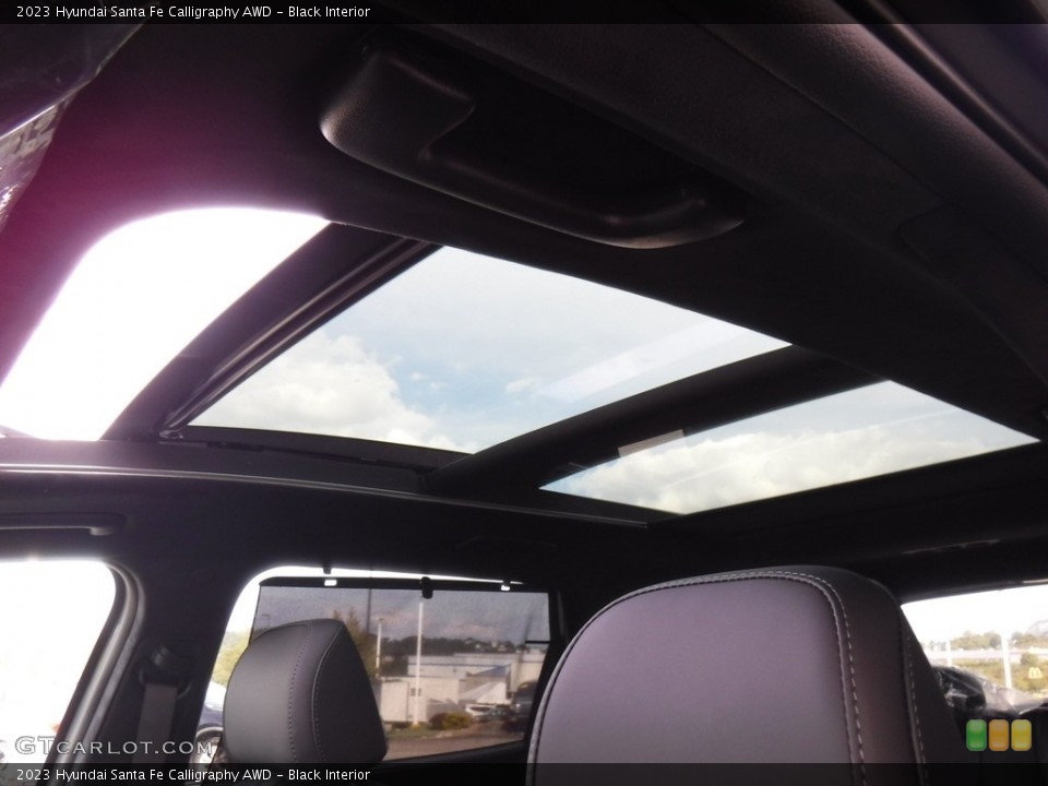 Black Interior Sunroof for the 2023 Hyundai Santa Fe Calligraphy AWD #146577798