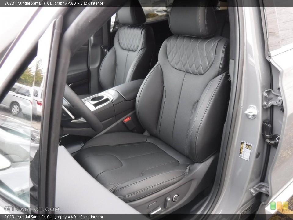 Black Interior Front Seat for the 2023 Hyundai Santa Fe Calligraphy AWD #146577847
