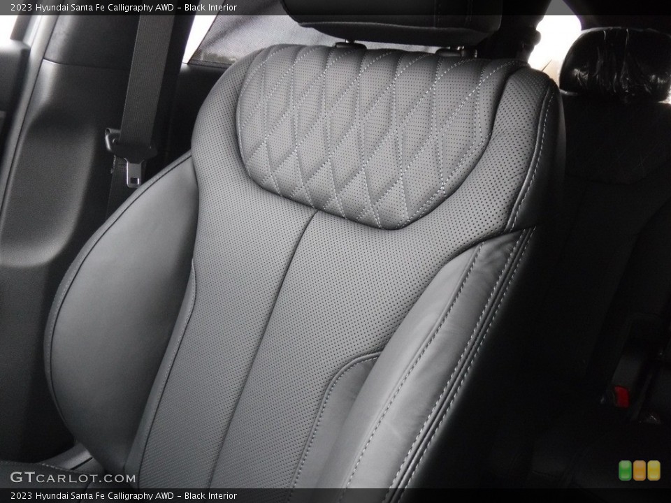 Black Interior Front Seat for the 2023 Hyundai Santa Fe Calligraphy AWD #146577866