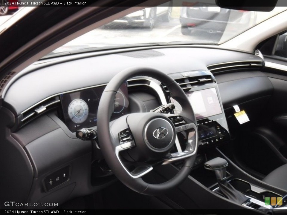 Black Interior Dashboard for the 2024 Hyundai Tucson SEL AWD #146578395