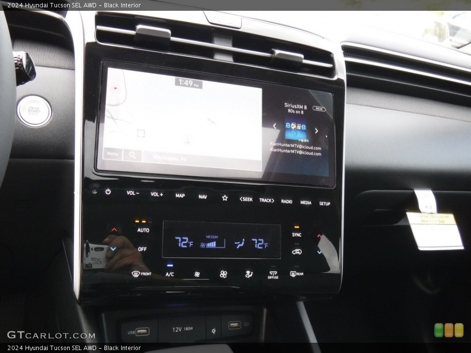 Black Interior Controls for the 2024 Hyundai Tucson SEL AWD #146578447