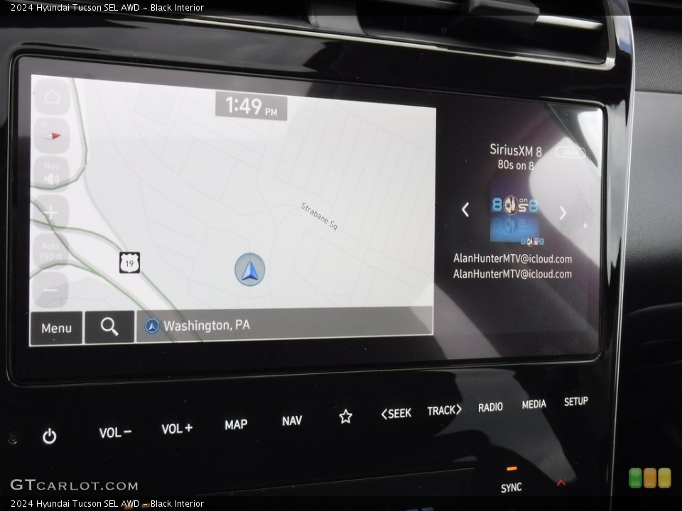 Black Interior Navigation for the 2024 Hyundai Tucson SEL AWD #146578460