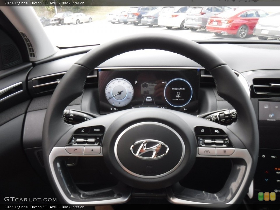 Black Interior Steering Wheel for the 2024 Hyundai Tucson SEL AWD #146578488