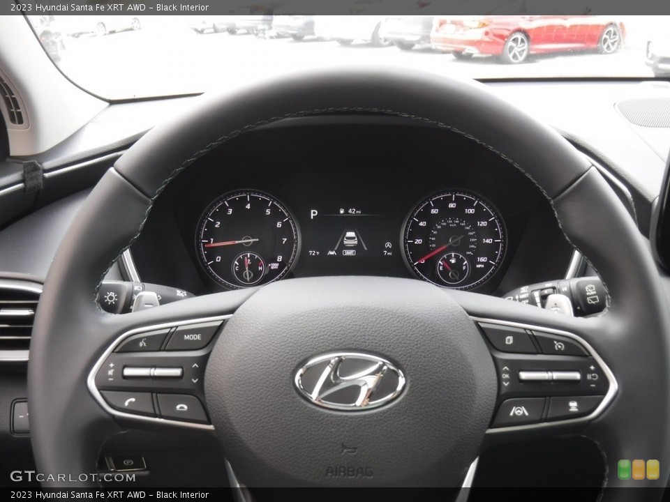 Black Interior Steering Wheel for the 2023 Hyundai Santa Fe XRT AWD #146579080
