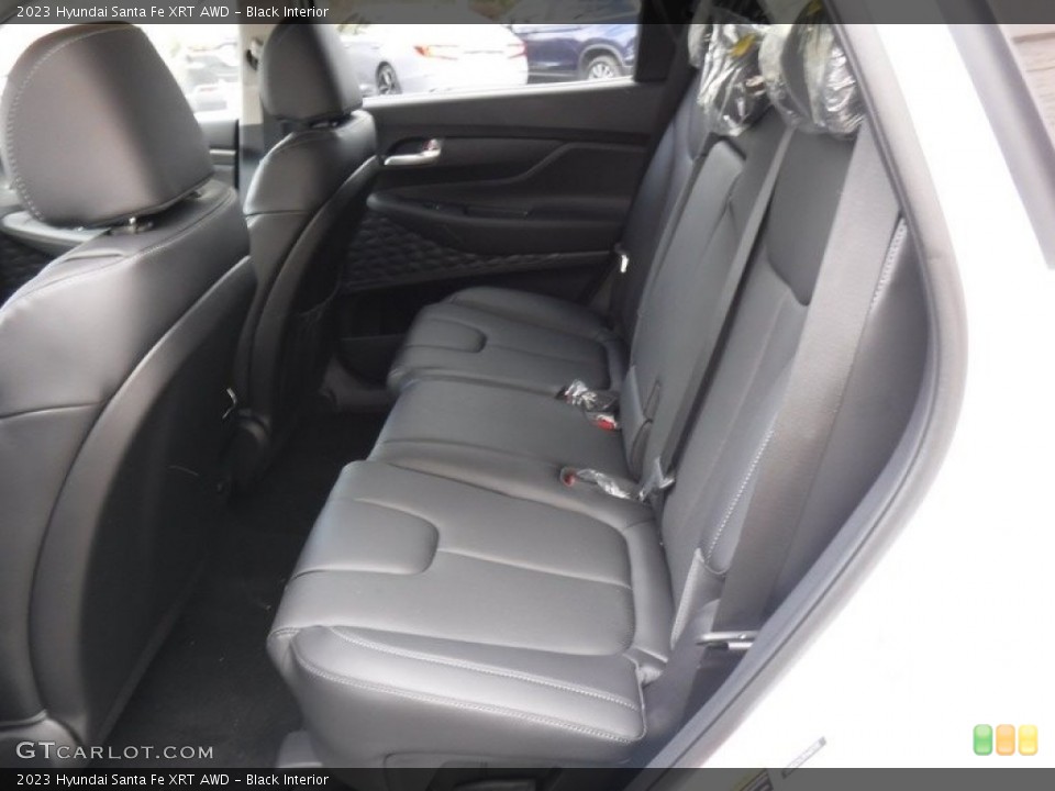 Black Interior Rear Seat for the 2023 Hyundai Santa Fe XRT AWD #146579110