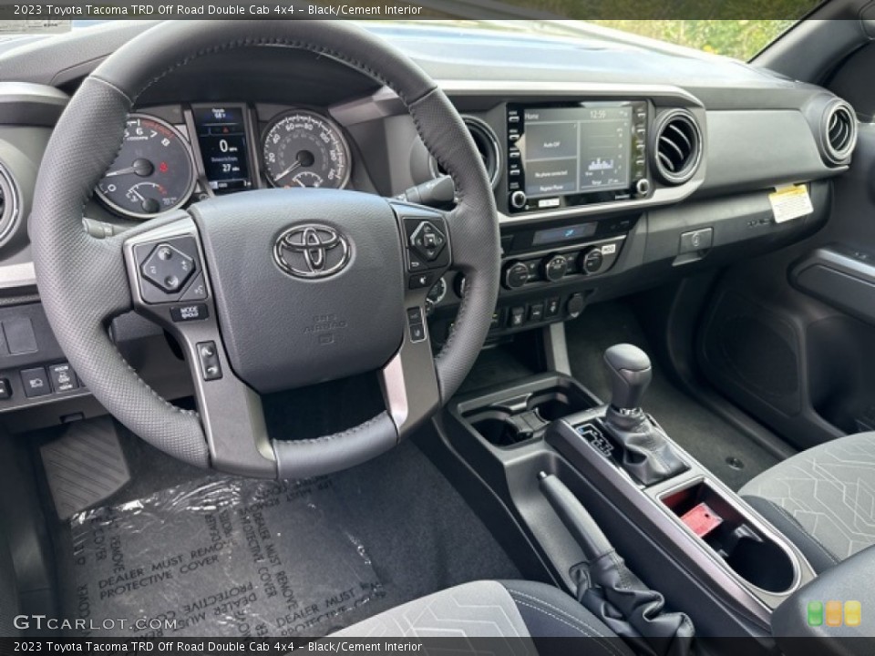Black/Cement Interior Dashboard for the 2023 Toyota Tacoma TRD Off Road Double Cab 4x4 #146579638