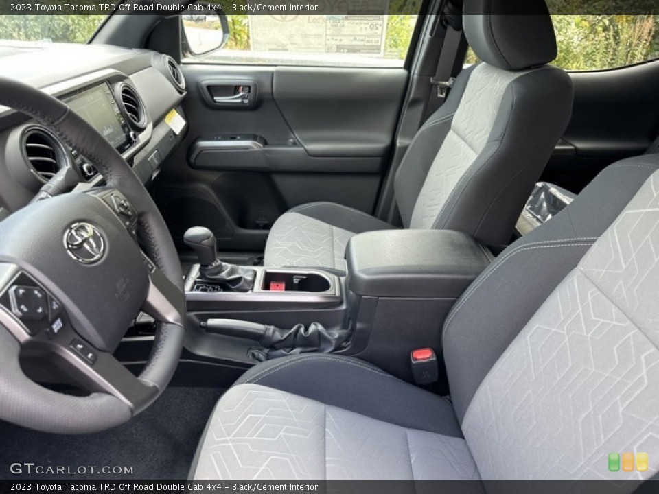 Black/Cement Interior Front Seat for the 2023 Toyota Tacoma TRD Off Road Double Cab 4x4 #146579644