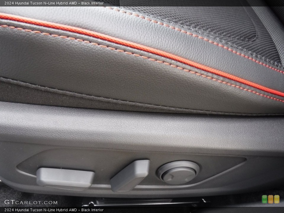 Black Interior Front Seat for the 2024 Hyundai Tucson N-Line Hybrid AWD #146579679