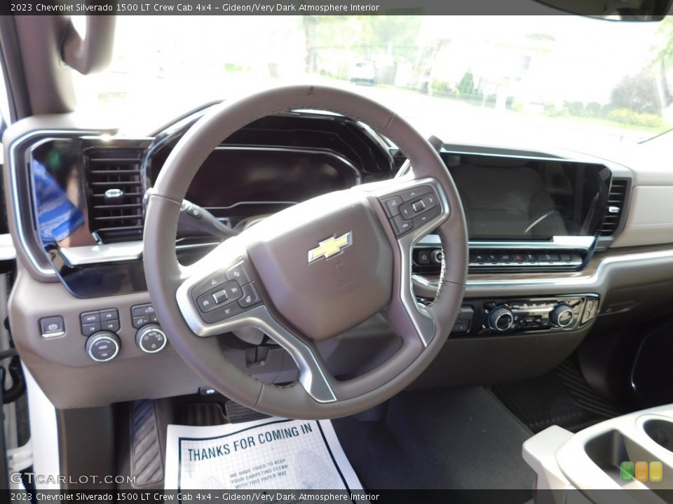 Gideon/Very Dark Atmosphere Interior Steering Wheel for the 2023 Chevrolet Silverado 1500 LT Crew Cab 4x4 #146579883