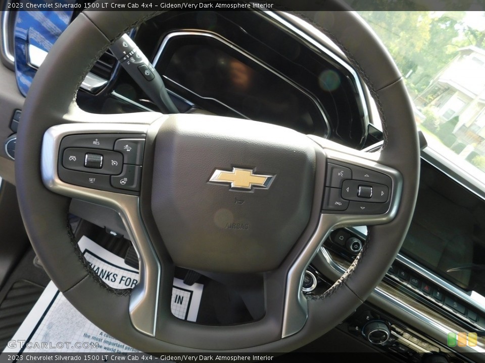 Gideon/Very Dark Atmosphere Interior Steering Wheel for the 2023 Chevrolet Silverado 1500 LT Crew Cab 4x4 #146579889