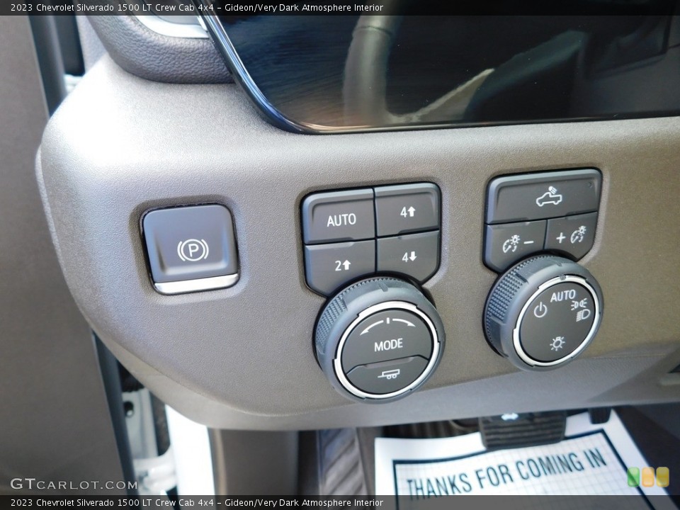 Gideon/Very Dark Atmosphere Interior Controls for the 2023 Chevrolet Silverado 1500 LT Crew Cab 4x4 #146579904