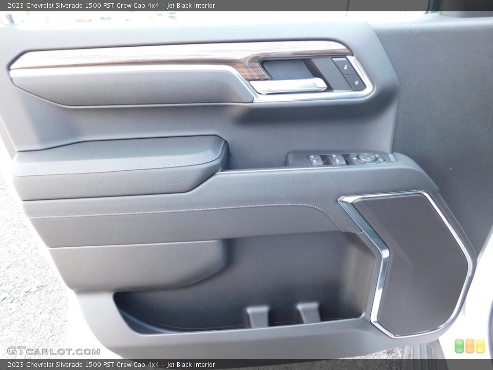 Jet Black Interior Door Panel for the 2023 Chevrolet Silverado 1500 RST Crew Cab 4x4 #146580147