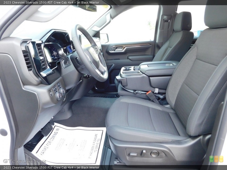 Jet Black Interior Photo for the 2023 Chevrolet Silverado 1500 RST Crew Cab 4x4 #146580159