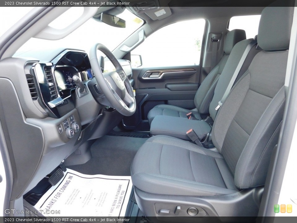Jet Black Interior Front Seat for the 2023 Chevrolet Silverado 1500 RST Crew Cab 4x4 #146580165
