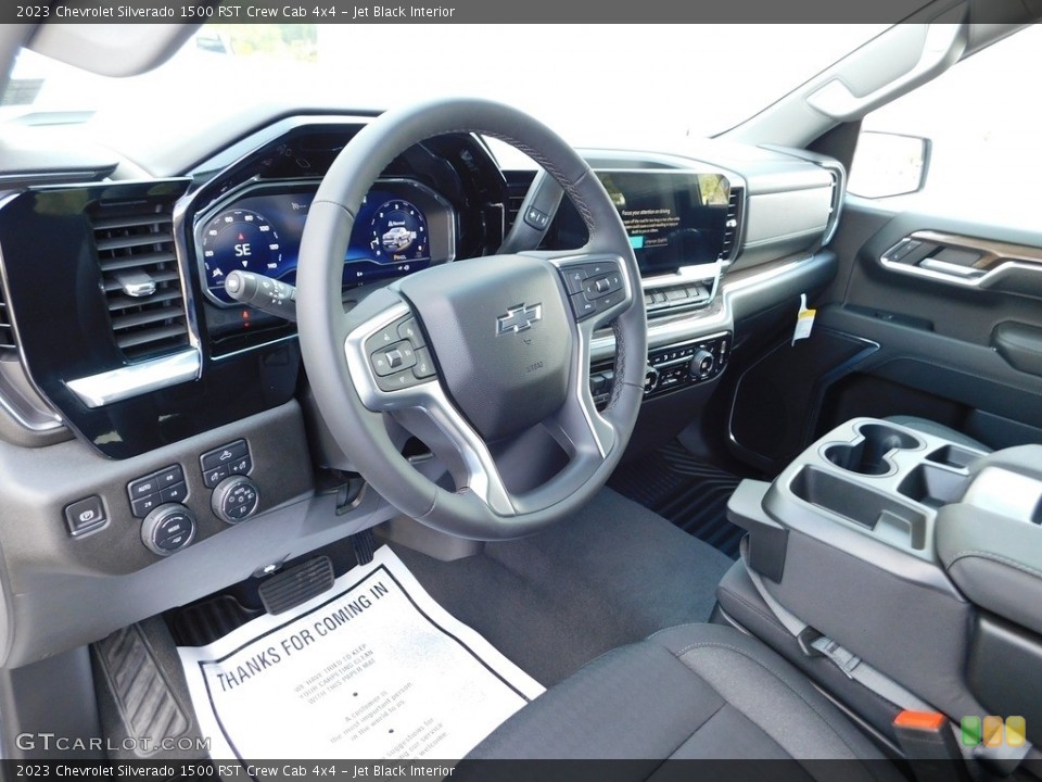 Jet Black Interior Dashboard for the 2023 Chevrolet Silverado 1500 RST Crew Cab 4x4 #146580171