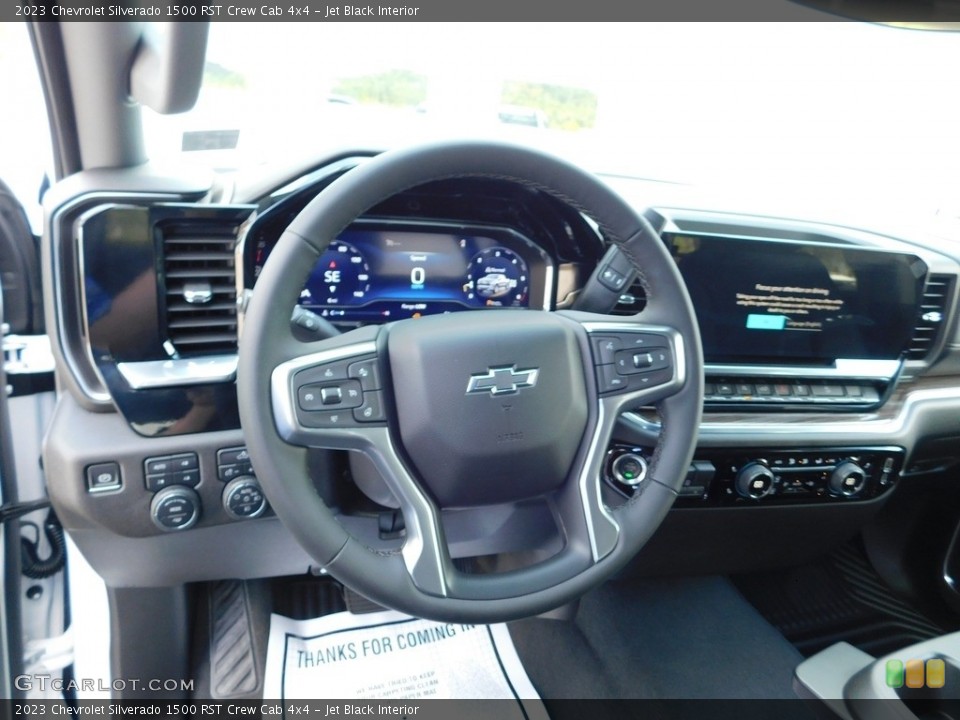 Jet Black Interior Steering Wheel for the 2023 Chevrolet Silverado 1500 RST Crew Cab 4x4 #146580179