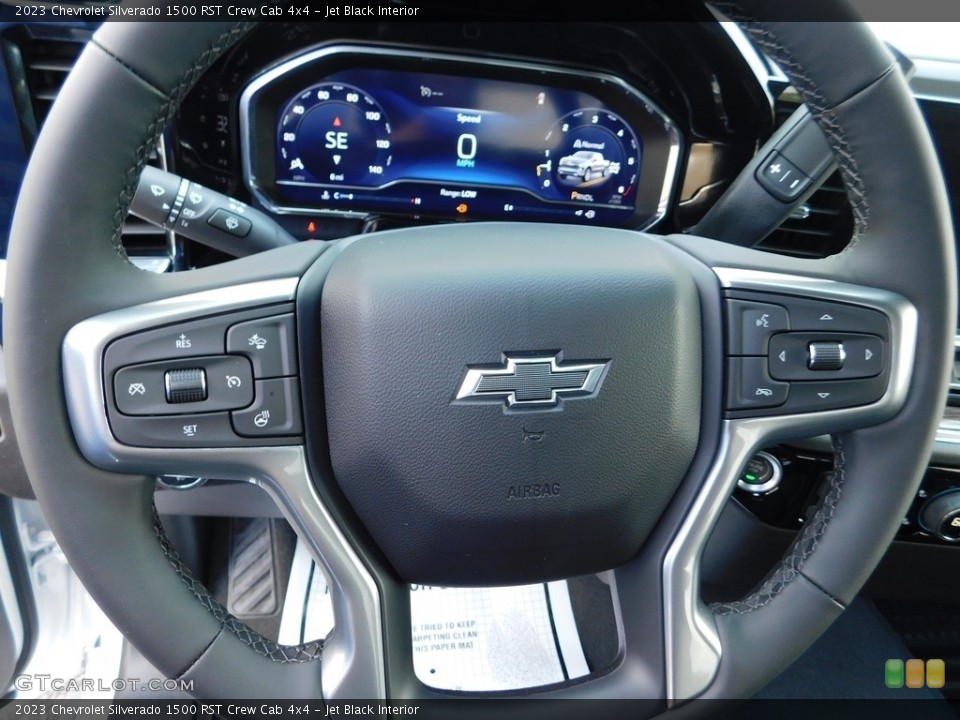 Jet Black Interior Steering Wheel for the 2023 Chevrolet Silverado 1500 RST Crew Cab 4x4 #146580185