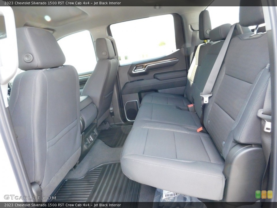 Jet Black Interior Rear Seat for the 2023 Chevrolet Silverado 1500 RST Crew Cab 4x4 #146580279