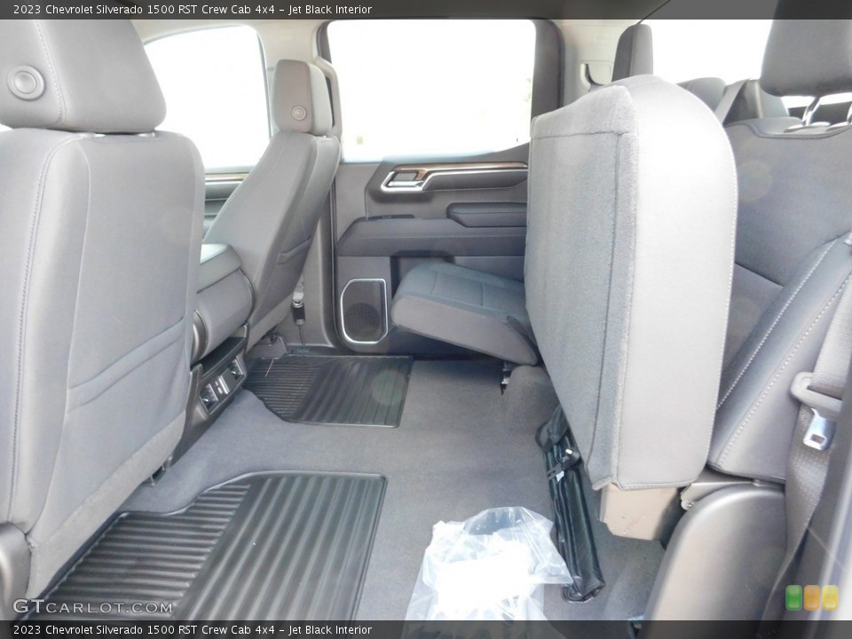 Jet Black Interior Rear Seat for the 2023 Chevrolet Silverado 1500 RST Crew Cab 4x4 #146580285