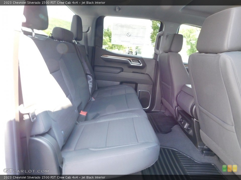 Jet Black Interior Rear Seat for the 2023 Chevrolet Silverado 1500 RST Crew Cab 4x4 #146580297