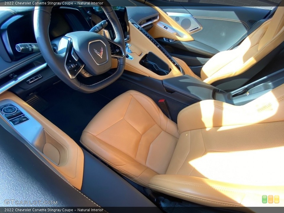 Natural Interior Front Seat for the 2022 Chevrolet Corvette Stingray Coupe #146581584