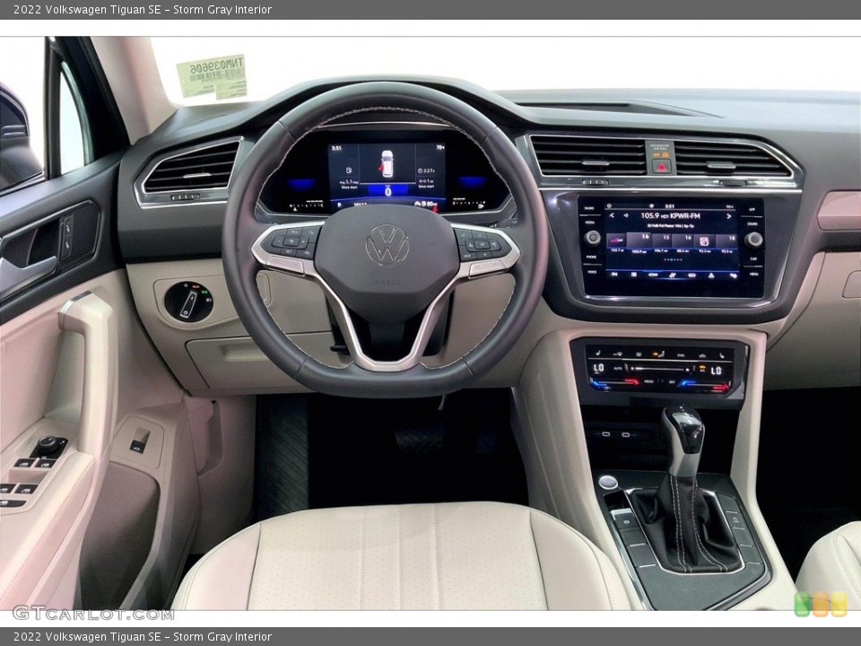 Storm Gray Interior Dashboard for the 2022 Volkswagen Tiguan SE #146581814