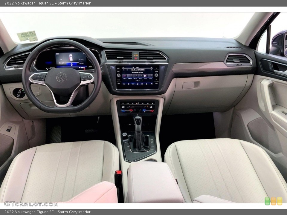 Storm Gray Interior Prime Interior for the 2022 Volkswagen Tiguan SE #146582075