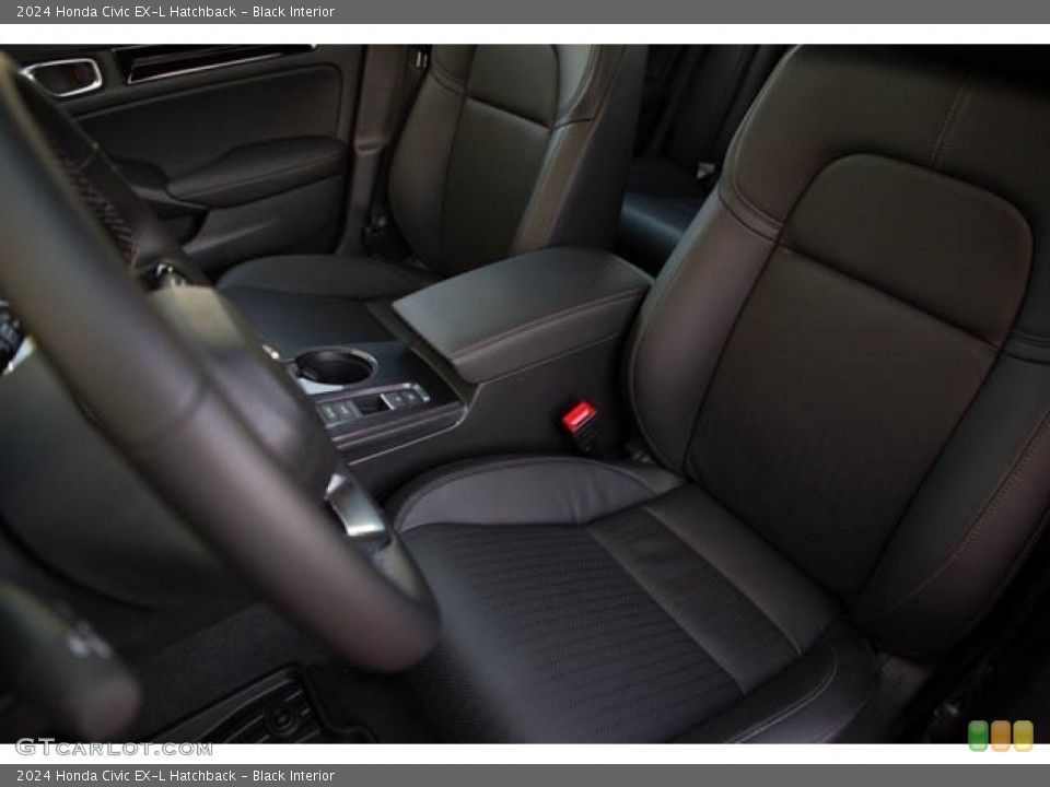 Black Interior Front Seat for the 2024 Honda Civic EX-L Hatchback #146582170
